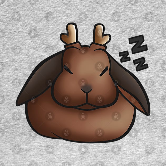 Hugo sleeping by VanumChan